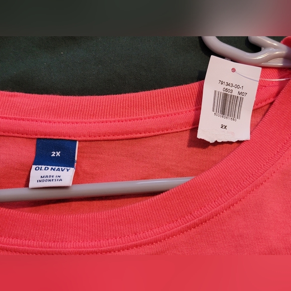 NWT Old Navy Coral Crop T Shirt Top - Picture 3 of 4